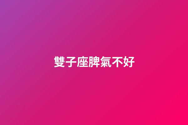雙子座脾氣不好-第1張-星座運勢-玄機派