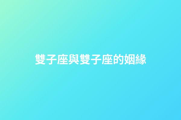 雙子座與雙子座的姻緣-第1張-星座運(yùn)勢-玄機(jī)派
