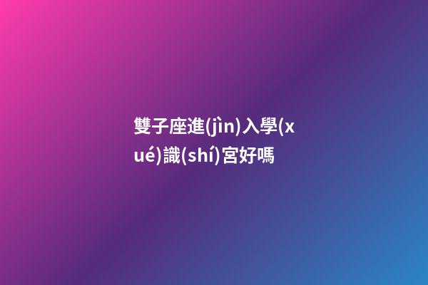 雙子座進(jìn)入學(xué)識(shí)宮好嗎-第1張-星座運(yùn)勢(shì)-玄機(jī)派