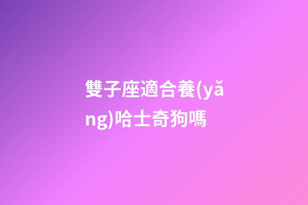 雙子座適合養(yǎng)哈士奇狗嗎-第1張-星座運勢-玄機派