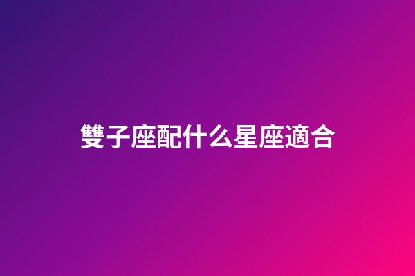雙子座配什么星座適合-第1張-星座運勢-玄機派