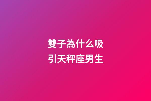 雙子為什么吸引天秤座男生-第1張-星座運勢-玄機派
