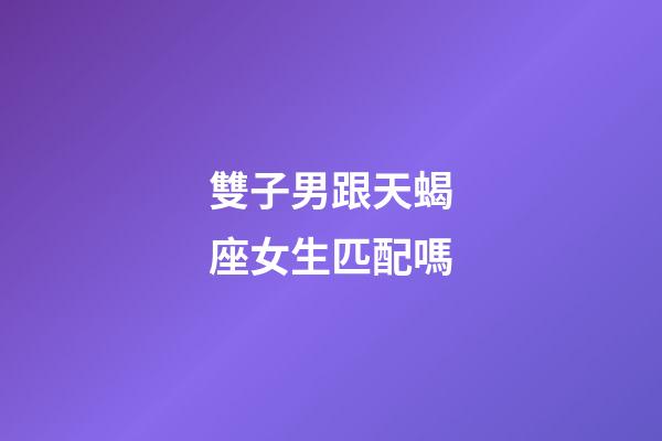 雙子男跟天蝎座女生匹配嗎-第1張-星座運勢-玄機派