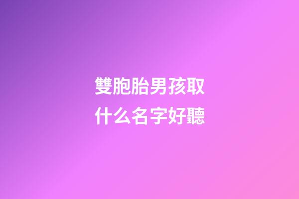 雙胞胎男孩取什么名字好聽(雙胞胎男孩起名雙胞胎男孩名字)-第1張-男孩起名-玄機派