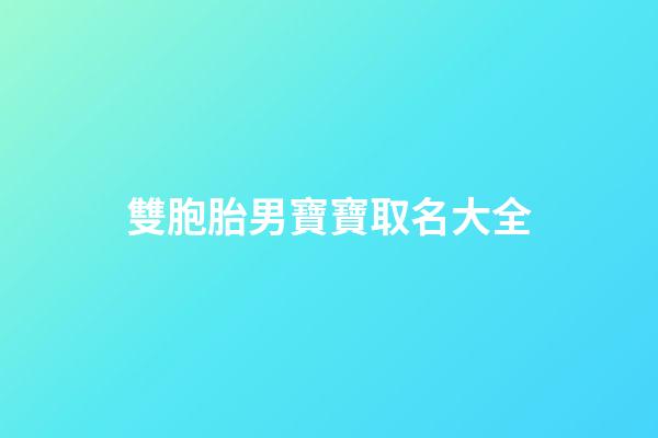 雙胞胎男寶寶取名大全(雙胞胎男寶寶取名大全免費(fèi)雙胞胎寶寶乳名)-第1張-男孩起名-玄機(jī)派