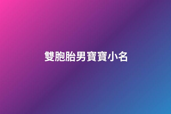 雙胞胎男寶寶小名(雙胞胎男寶寶小名大全)-第1張-男孩起名-玄機(jī)派