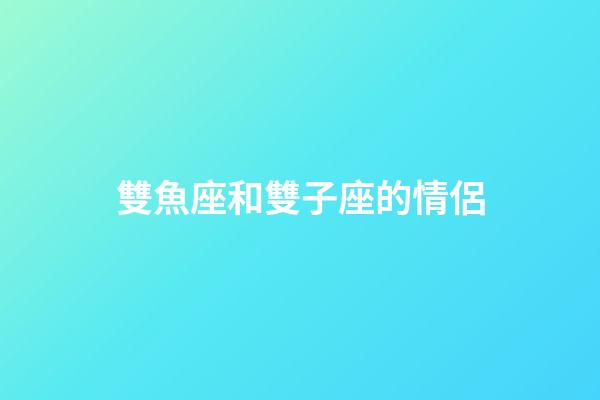 雙魚座和雙子座的情侶-第1張-星座運勢-玄機派