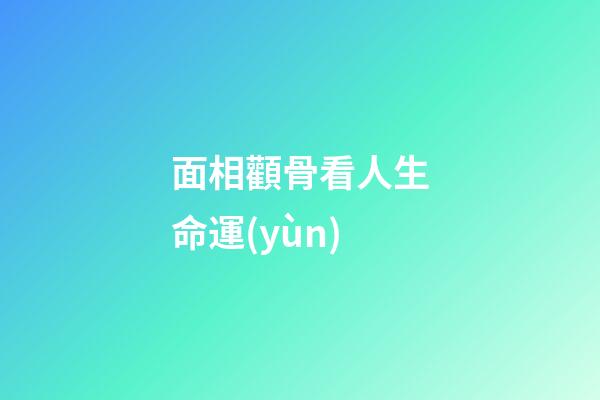 面相顴骨看人生命運(yùn)