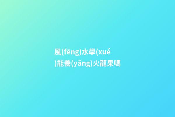 風(fēng)水學(xué)能養(yǎng)火龍果嗎