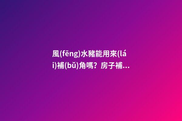 風(fēng)水豬能用來(lái)補(bǔ)角嗎？房子補(bǔ)角方法有哪些？