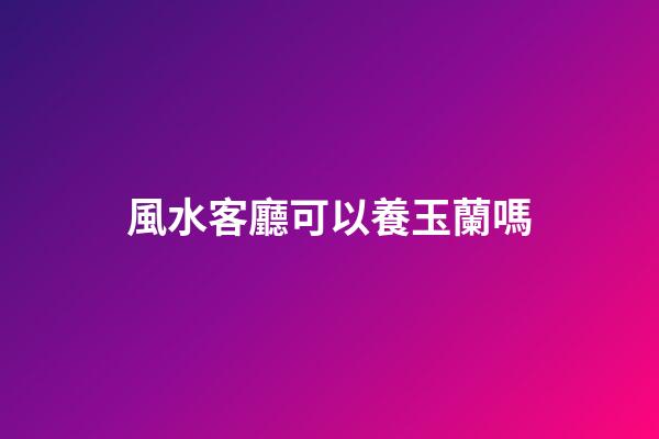 風水客廳可以養玉蘭嗎
