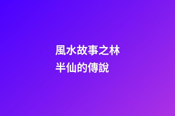 風水故事之林半仙的傳說