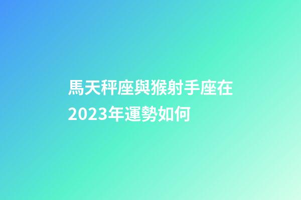 馬天秤座與猴射手座在2023年運勢如何-第1張-星座運勢-玄機派
