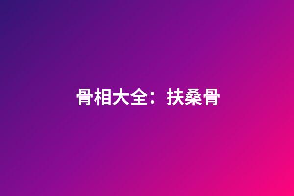 骨相大全：扶桑骨