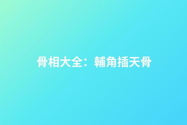 骨相大全：輔角插天骨