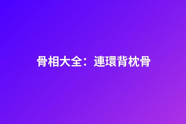 骨相大全：連環背枕骨