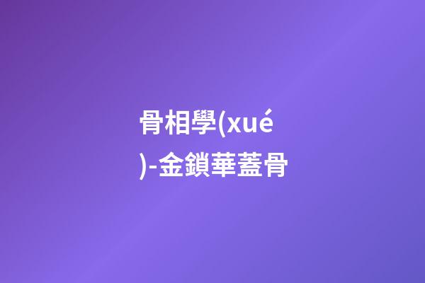 骨相學(xué)-金鎖華蓋骨