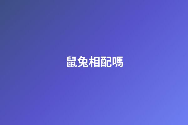 鼠兔相配嗎（96男鼠99女兔其實很好）-第1張-星座運勢-玄機派